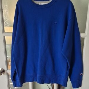 Champion Men's Crewneck Sweatshirt in Deep Blue